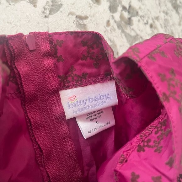 American Girl plum holiday dress sz 6 - Picture 7 of 7